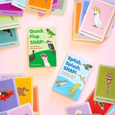 BOOKS & CO- QUACK, FLAP, SNAP! AND AUSTRALIAN BIRD SNAP GAME.