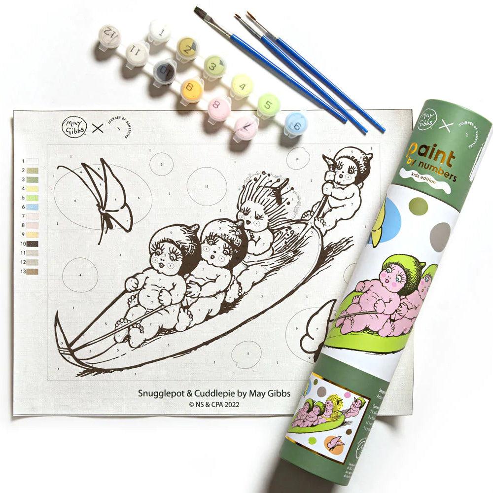 JOURNEY OF SOMETHING- KIDS/ SMALL PAINT BY NUMBERS - MAY GIBBS