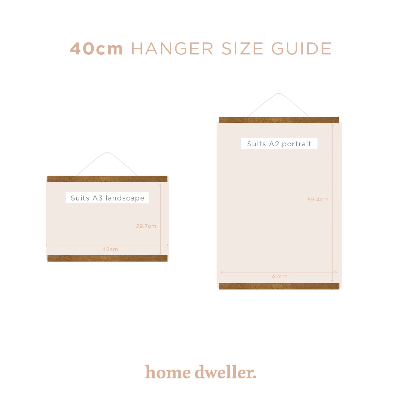 HOME DWELLER - 42CM MAGNETIC PRINT HANGER