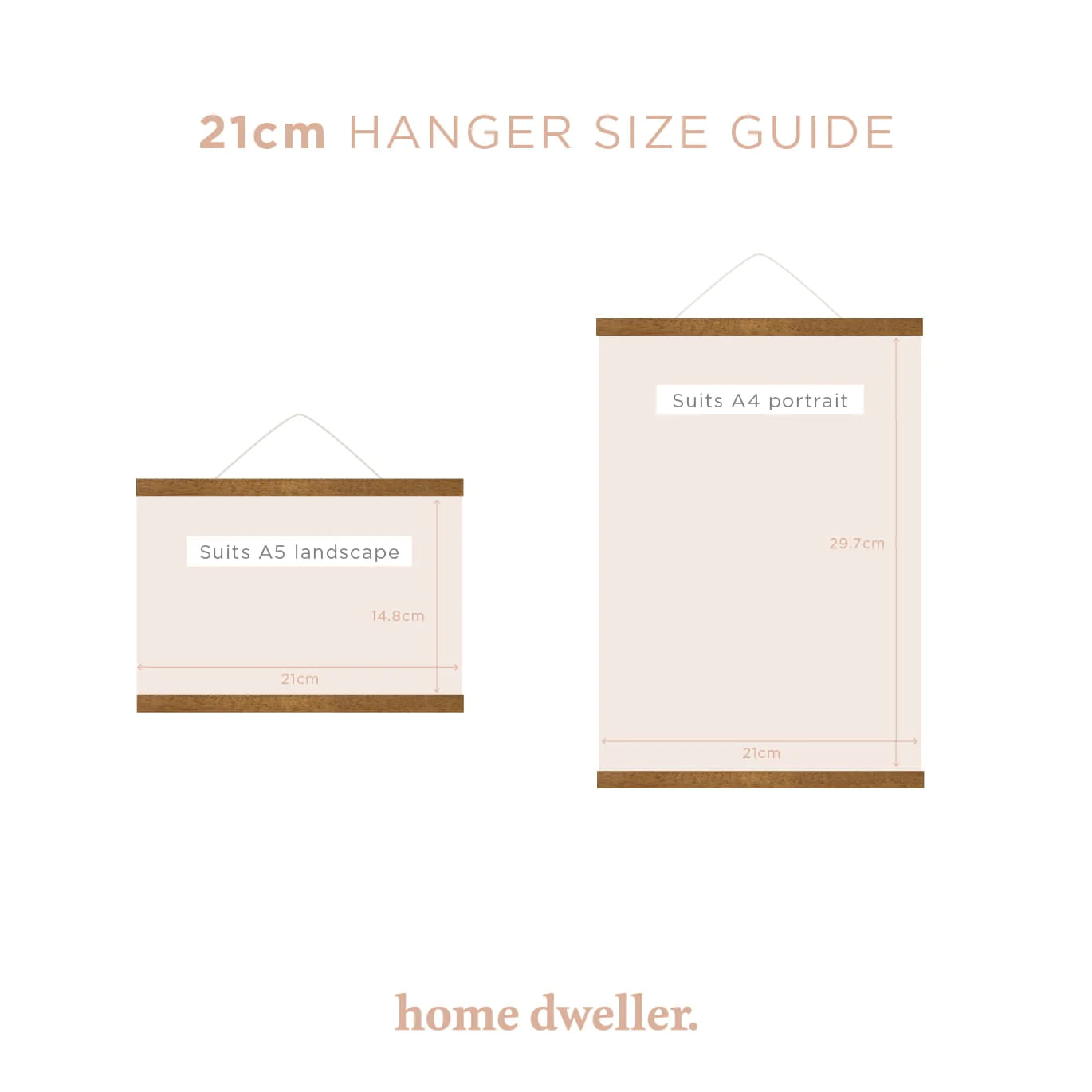 HOME DWELLER - 21CM MAGNETIC PRINT HANGER