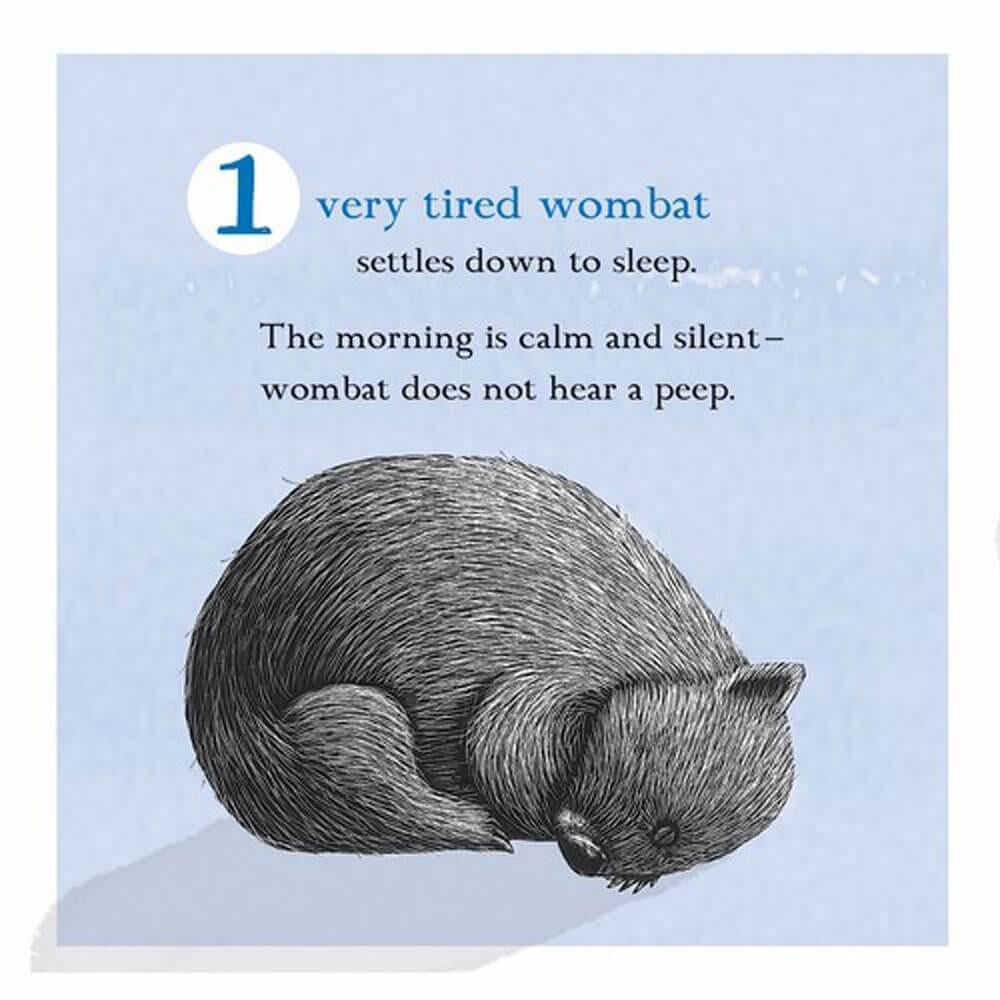 BOOKS & CO - RENEE TREML - ONE VERY TIRED WOMBAT CHILDRENS BOARD BOOK