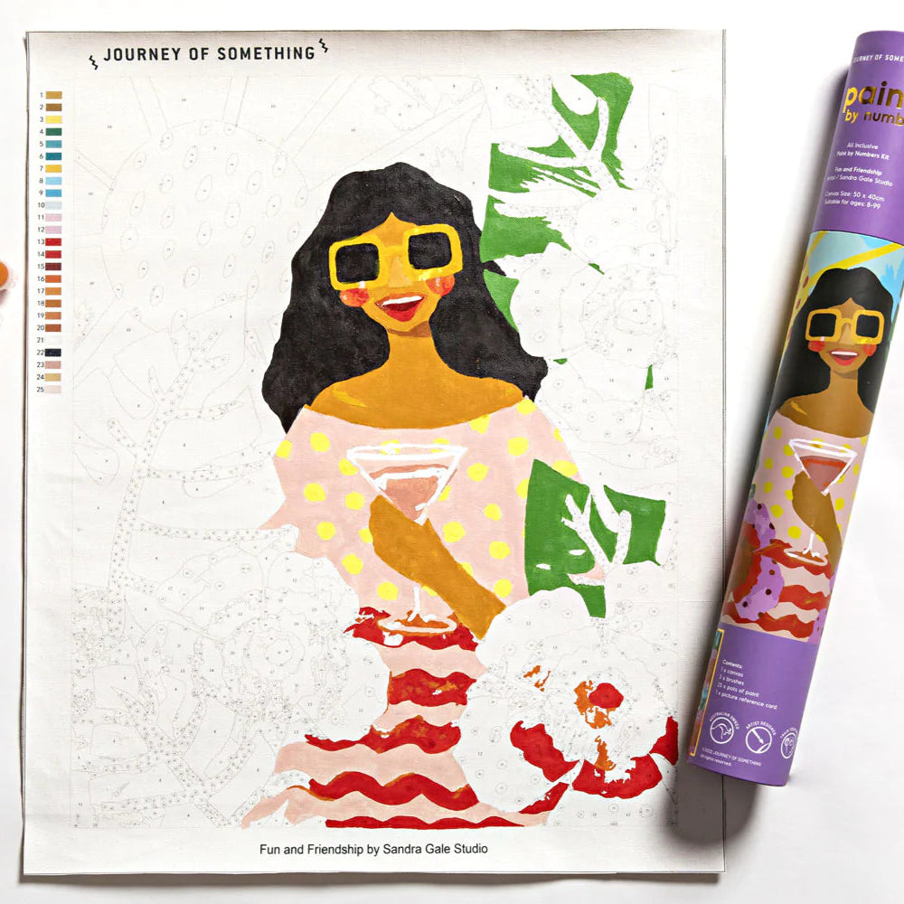 JOURNEY OF SOMETHING- PAINT BY NUMBERS - FUN AND FRIENDSHIP