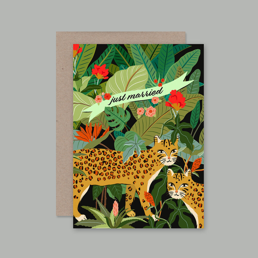 AHD - JUST MARRIED-Blank Wedding Card