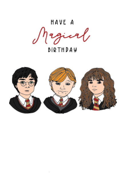 CANDLE BARK CREATIONS - HARRY POTTER - WIZARDING BIRTHDAY birthday Gift Card