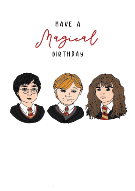CANDLE BARK CREATIONS - FAMOUS FRIENDS- HARRY POTTER - WIZARDING BIRTHDAY birthday Gift Card