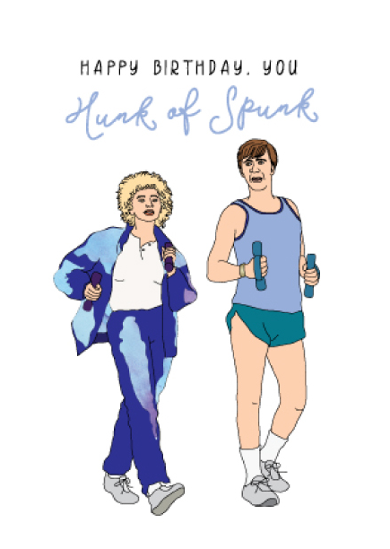 CANDLE BARK CREATIONS - FAMOUS FRIENDS- KATH & KEL birthday Gift Card