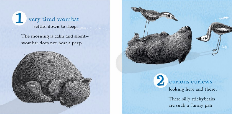 BOOKS & CO - RENEE TREML - ONE VERY TIRED WOMBAT CHILDRENS BOARD BOOK