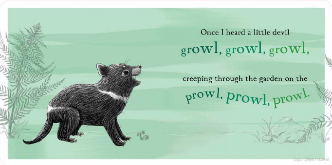 BOOKS & CO - RENEE TREML - ONCE I HEARD A LITTLE WOMBAT CHILDRENS BOARD BOOK