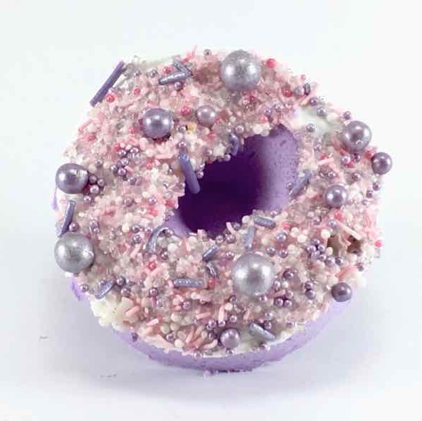 MEG'S SOAP BOUDOIR - Black Currant Donut Bath Bomb