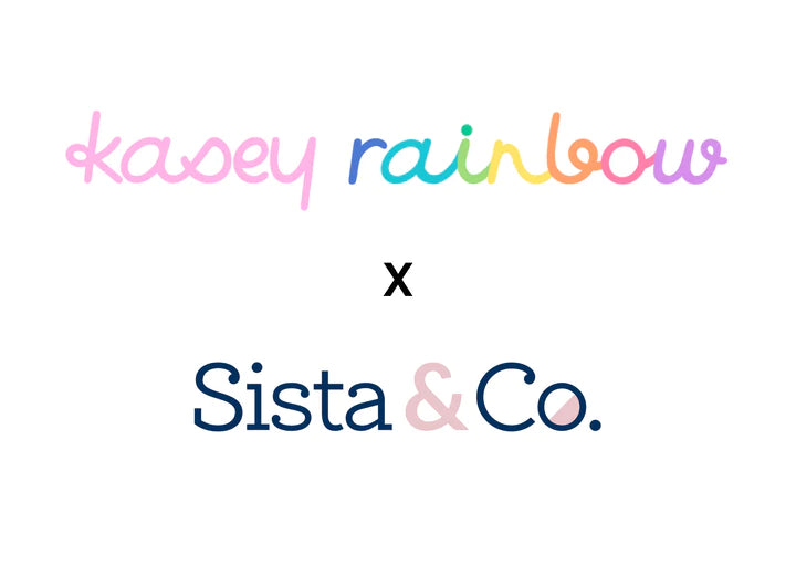 SISTA & CO. - BESPOKE HAND FANS - Kasey Rainbow X Sista & Co. Rainbow Leopard (Black)