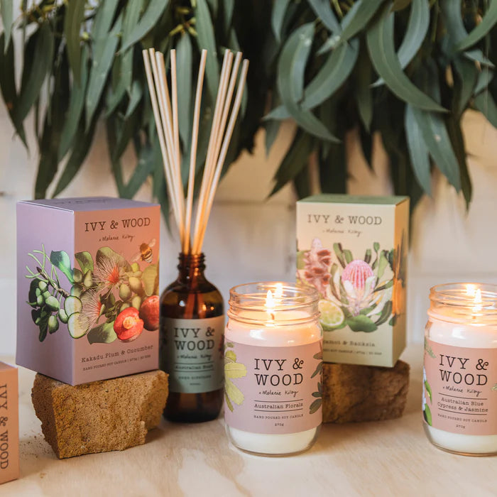 IVY & WOOD - Kakadu Plum & Cucumber Reed Diffuser 'Australiana' Collection