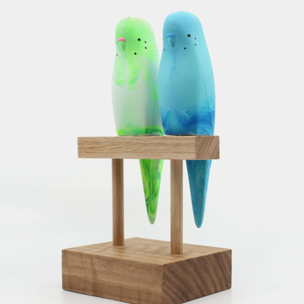 PETE CROMER - BUDGERIGAR WOODEN PERCH
