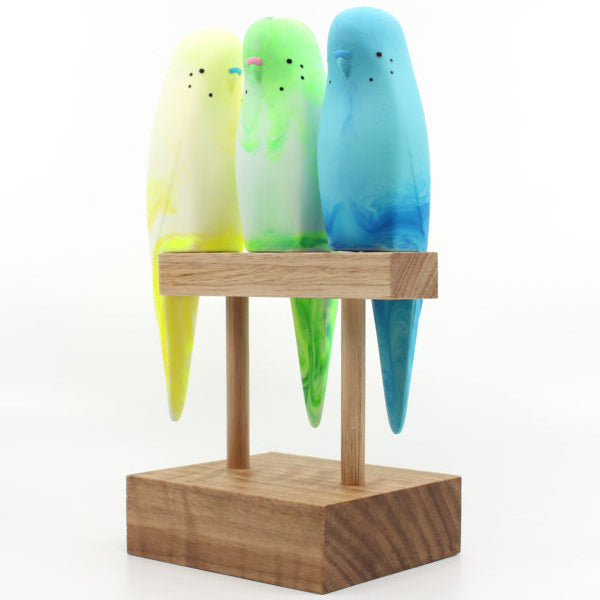 PETE CROMER - BUDGERIGAR WOODEN PERCH