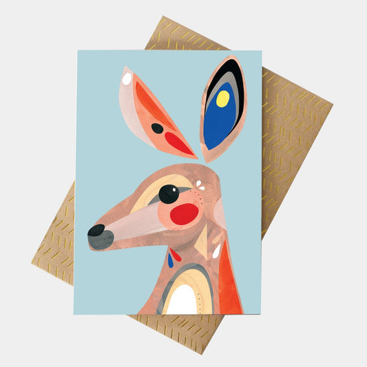 PETE CROMER - KANGAROO GREETING CARD