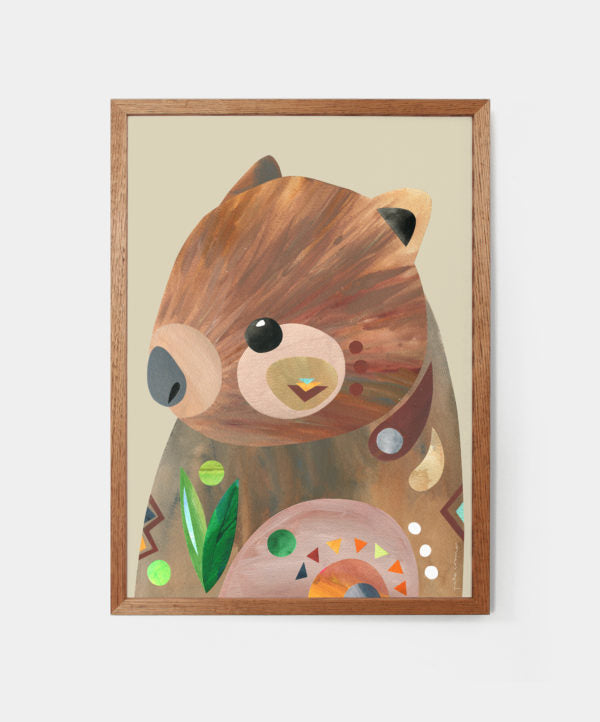PETE CROMER - WOMBAT A4 FINE ART PRINT