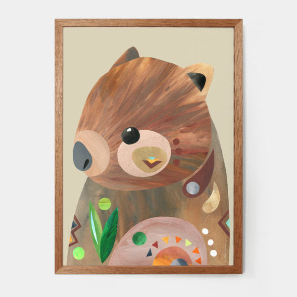 PETE CROMER - WOMBAT A4 FINE ART PRINT