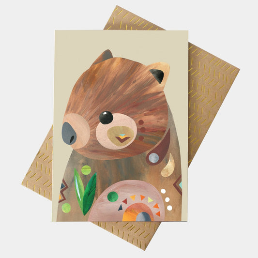 PETE CROMER - WOMBAT GREETING CARD