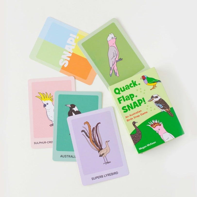 BOOKS & CO- QUACK, FLAP, SNAP! AND AUSTRALIAN BIRD SNAP GAME.