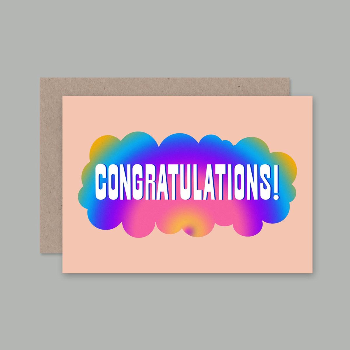 AHD - "Rainbow Congratulations" Greeting Card