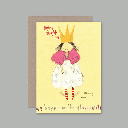 AHD - HAPPY BIRTHDAY GIRL - Blank Greeting Card