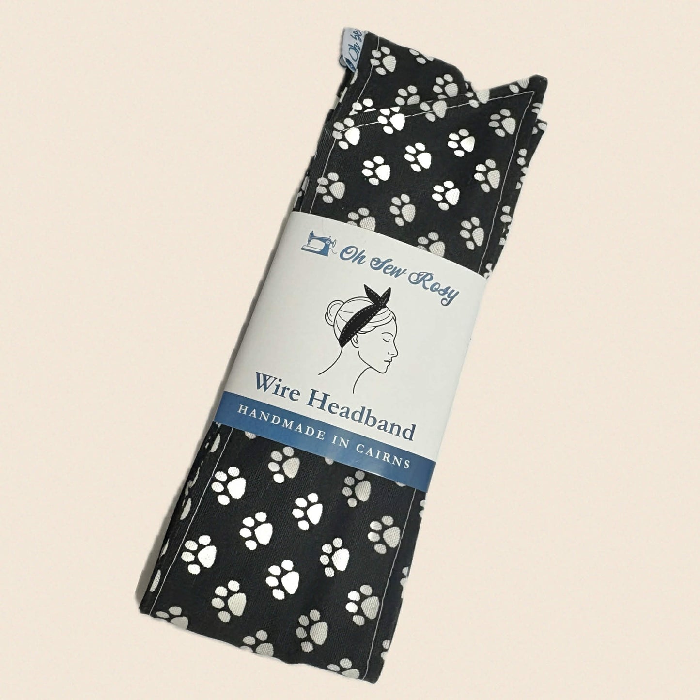 OH SEW ROSY: WIRE HEADBAND - Paw Prints