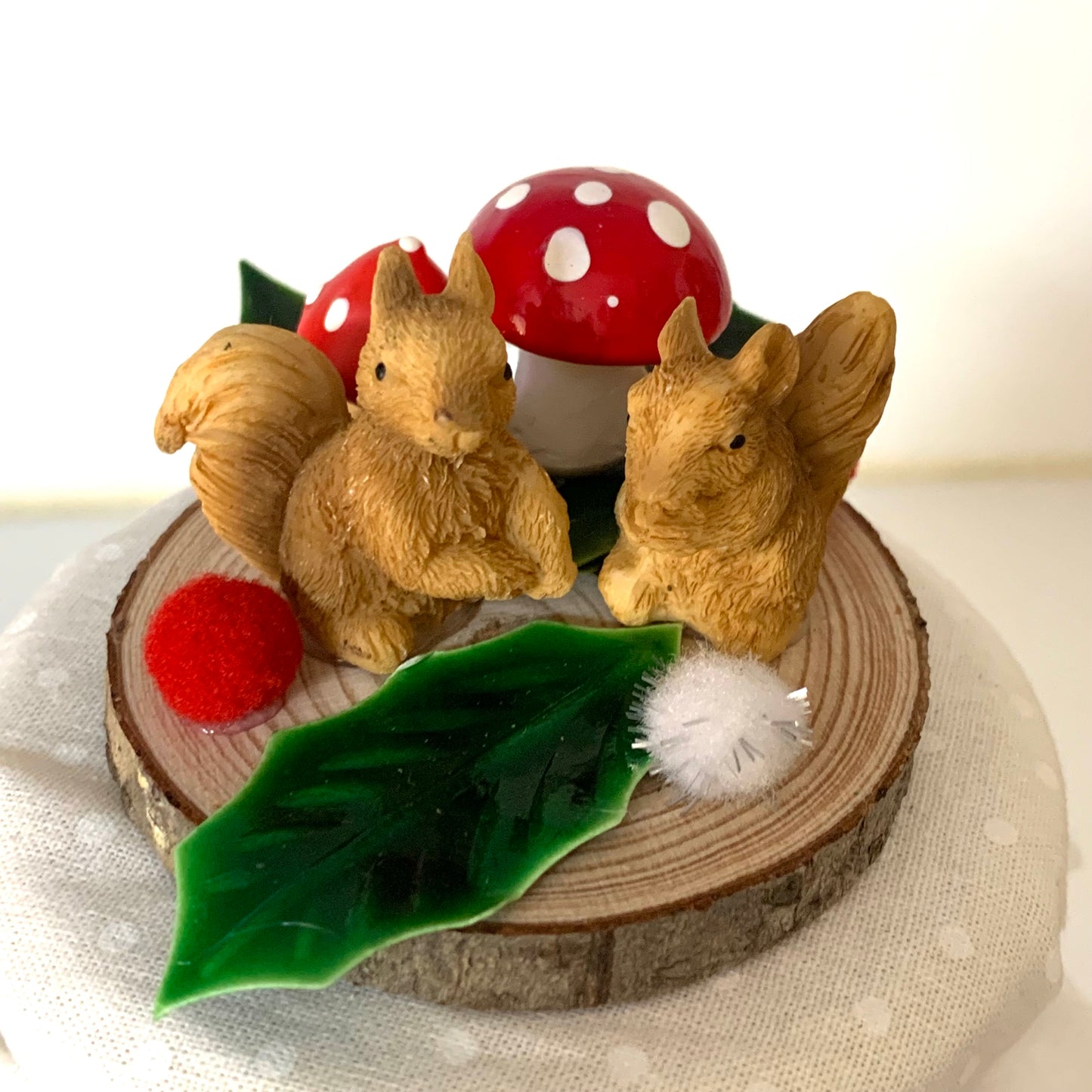 THIS BIRD HAS FLOWN- Christmas Jar Decoration- Medium Woodland Squirrels