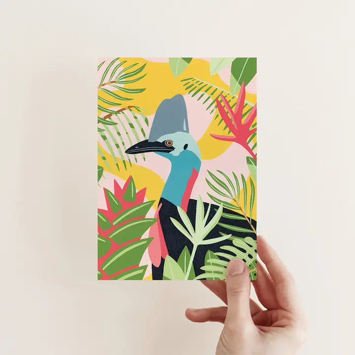 OUTER ISLAND - Cassowary- Blank Greeting Card