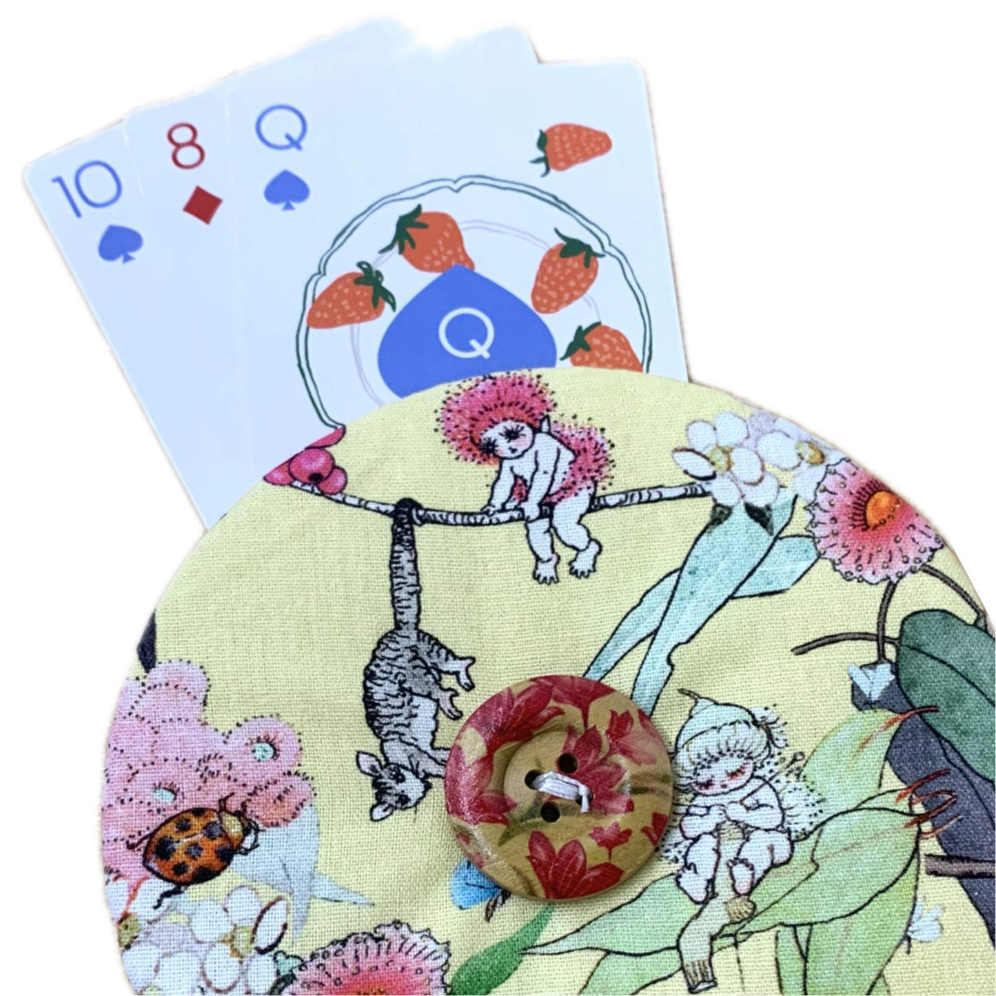 OH SEW ROSY: Playing Card Holders- YELLOW MAY GIBBS