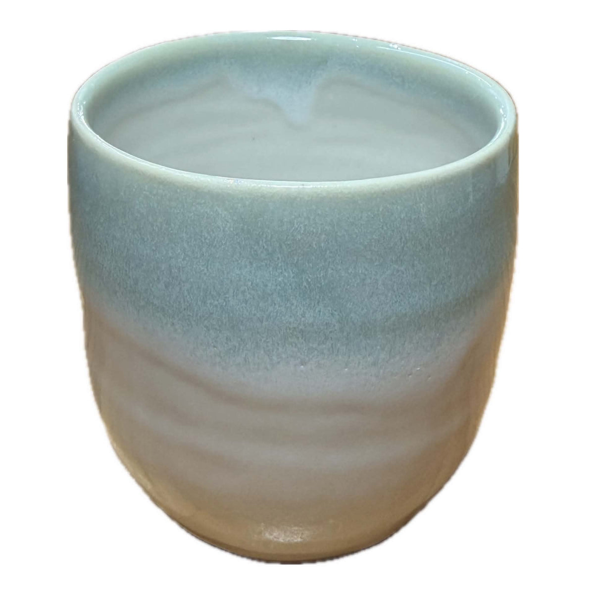 EARTH BY HAND- Latte Mugs - Seafoam Blue Glaze