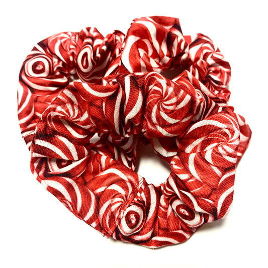 MUMMA WHOOPEE - Regular “Peppermint Swirl” CHRISTMAS SCRUNCHIES
