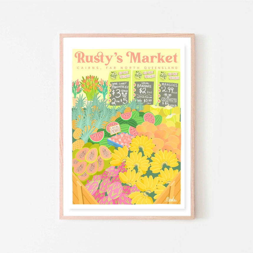 Designs by Claudia - Rusty's Market A4 Prints