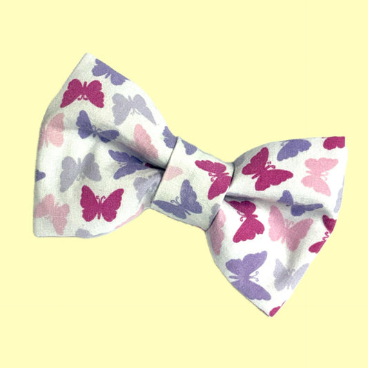 BEAUS AND BANDITS - DOGGY BOW TIE - BUTTERFLIES - MEDIUM