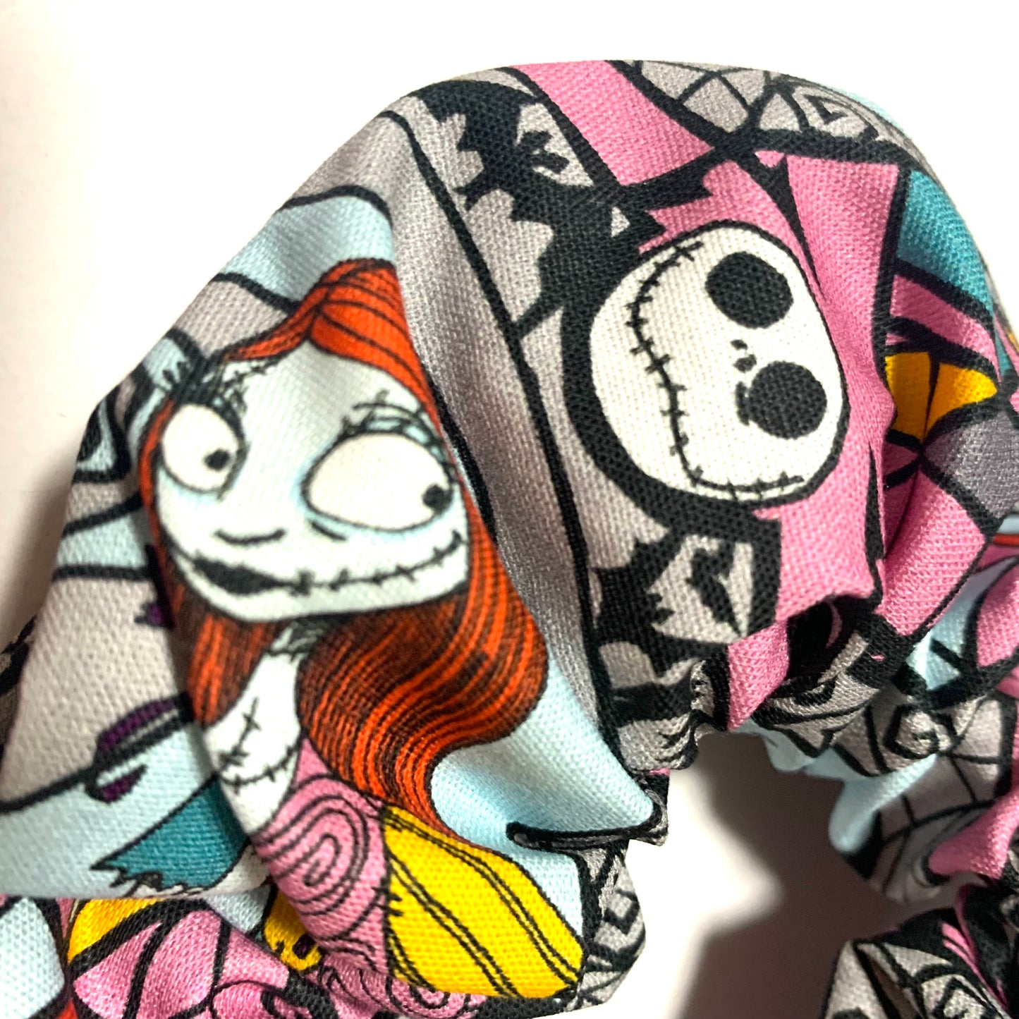 MUMMA WHOOPEE - Jumbo "Jack & Sally" Nightmare Before Christmas Scrunchies
