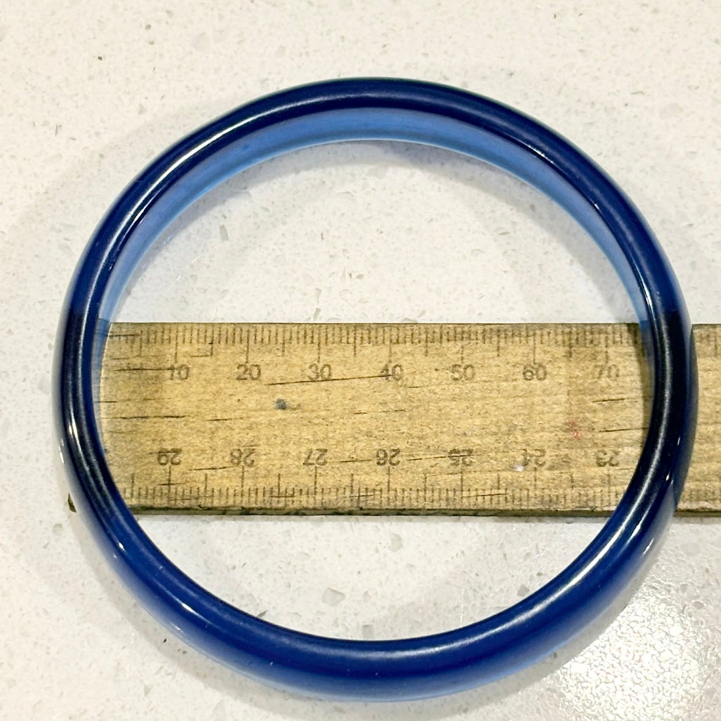 RAY BY DESIGN - Resin Bangle Blue Round