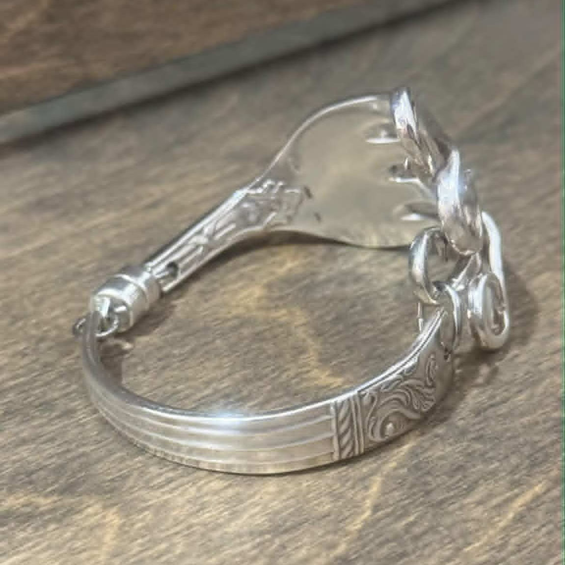 MOLLY MADE- Hand Formed Fork Tines Silverware Handle Bracelet