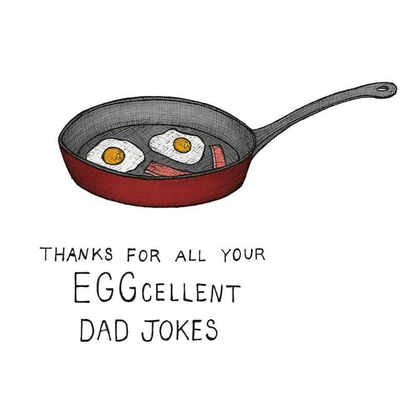 The Nonsense Maker- Eggcellent Dad Jokes - Fathers Day Card