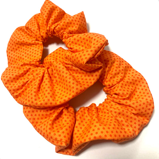 MAKIN' WHOOPEE - "Orange Spots" Jumbo Scrunchies