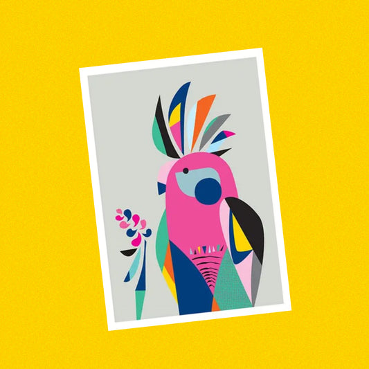 3 BIRDIES STUDIO- "Galah" A5 Art Print