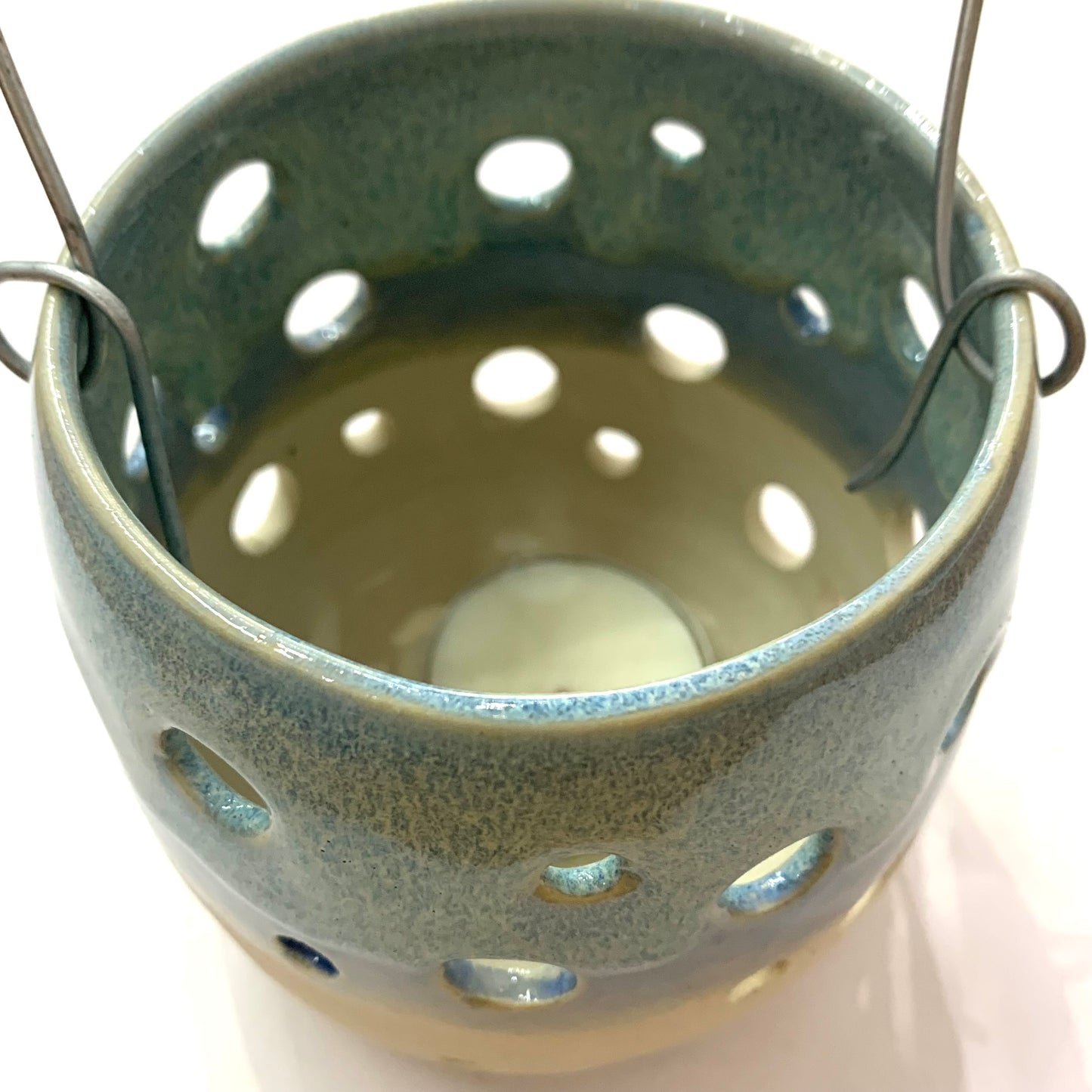 EARTH BY HAND- Blue Melt Hanging Lanterns