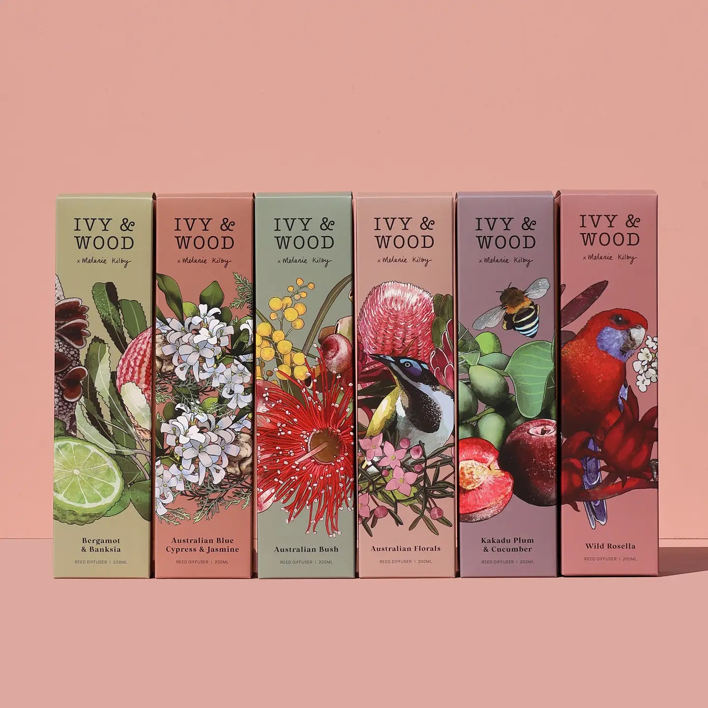 IVY & WOOD - Australian Florals Reed Diffuser - 'Australiana' Collection