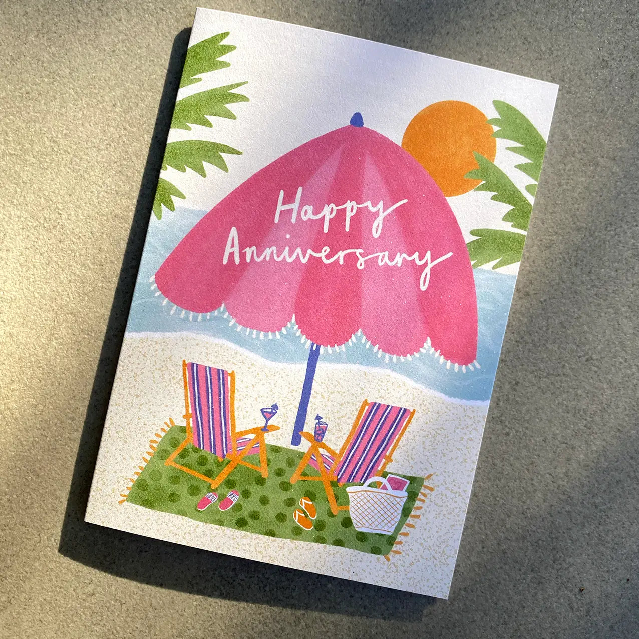 LAUREN SISSON STUDIO- "Happy Anniversary" - Blank Greeting Card
