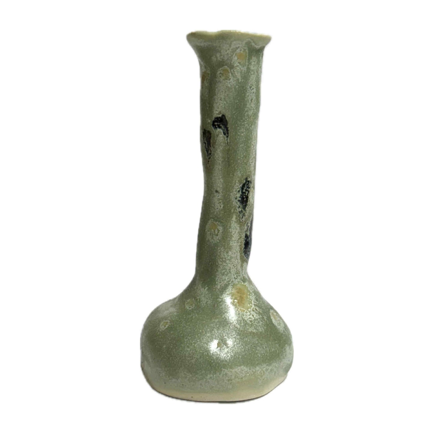INSPIRED BY NATURE - Aura Bud Vase – Green Black