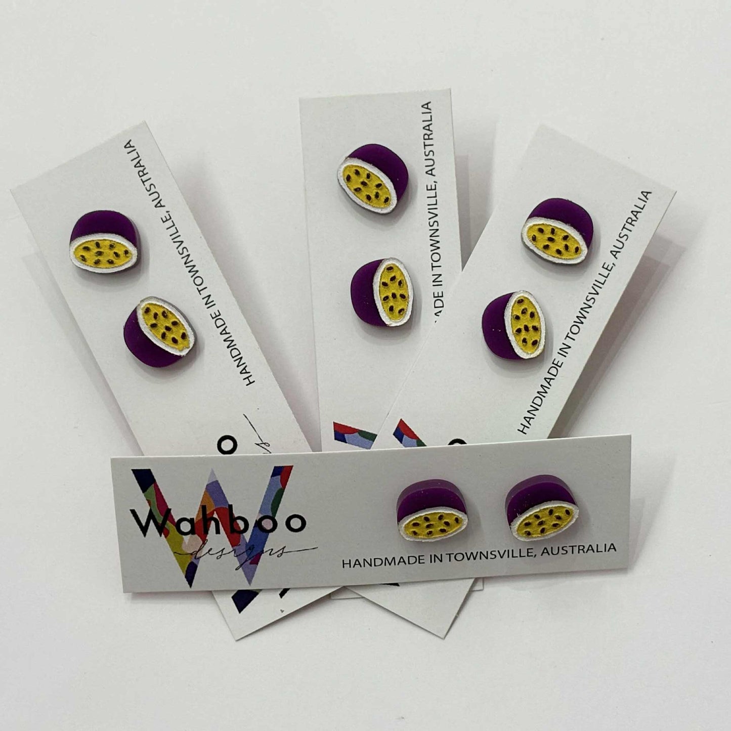 WAHBOO- Passionfruit Stud Earrings