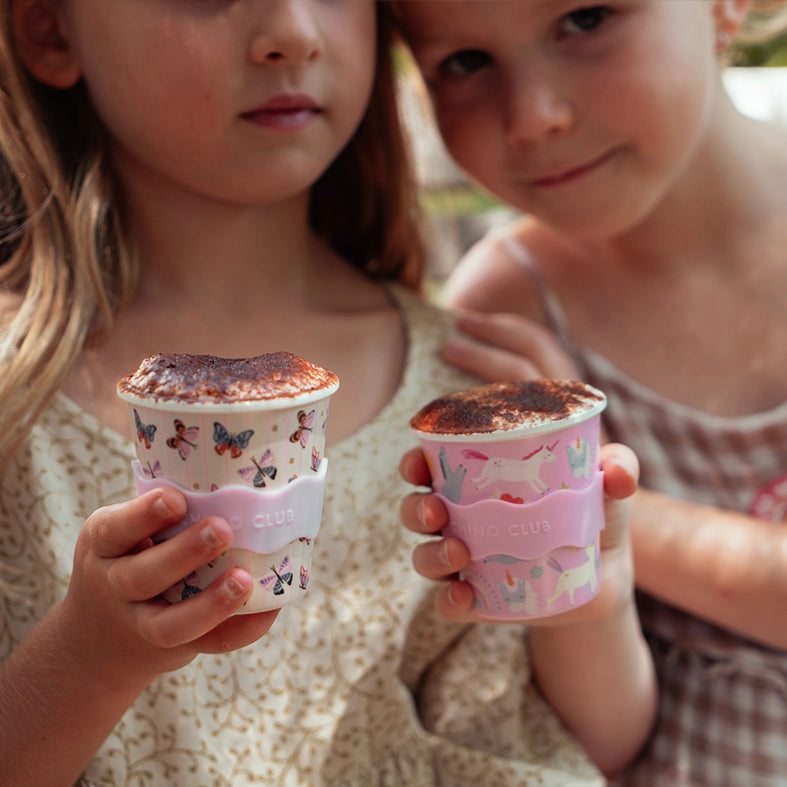 CHINO CLUB- Kids 4oz Reusable Babychino Cup- Butterfly