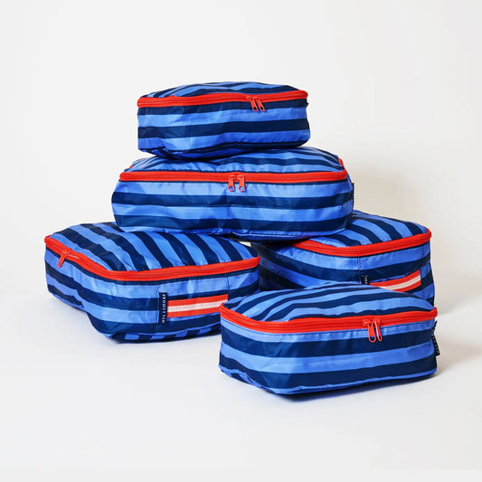 PROJECT TEN - "Blue Stripe" Packing Cube Set