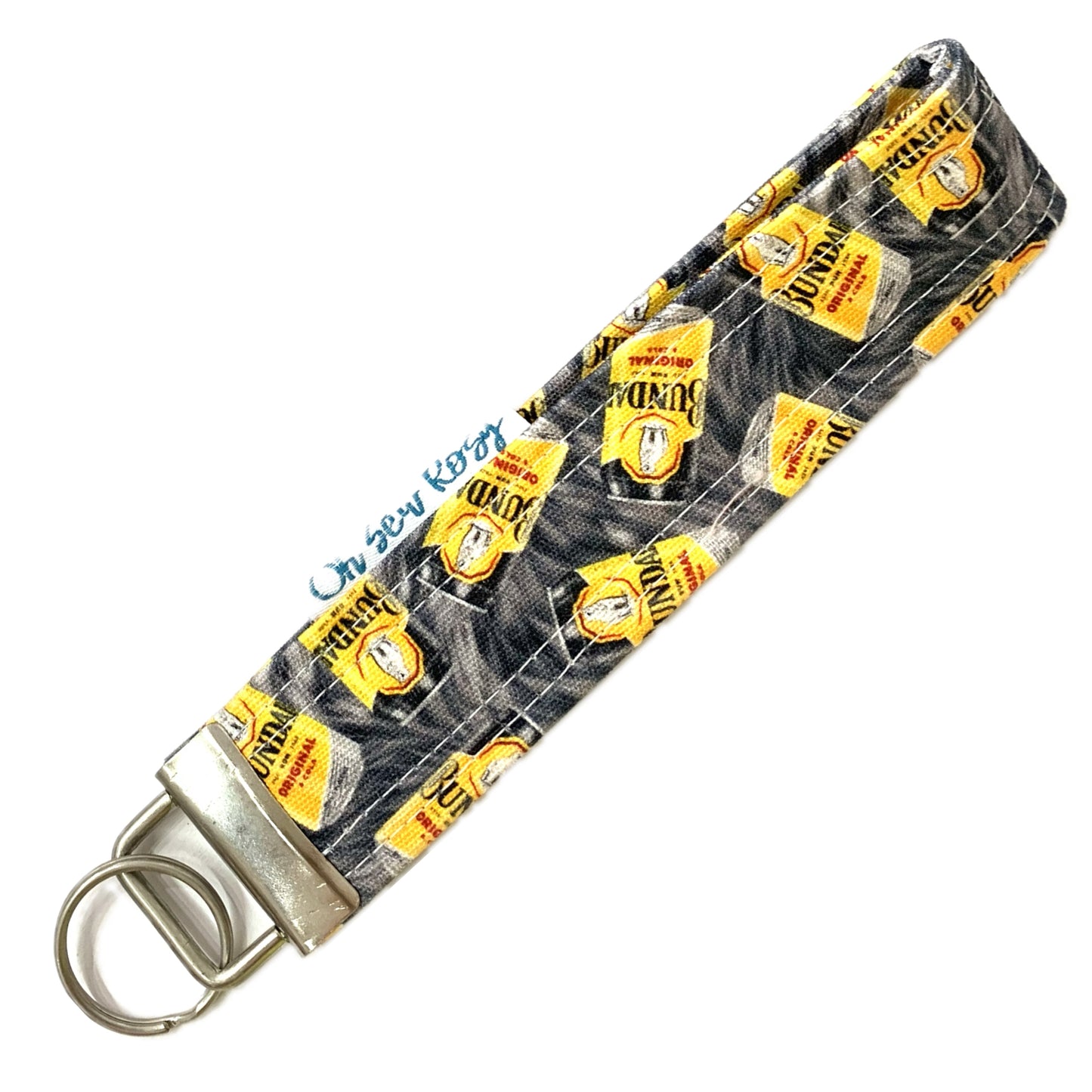OH SEW ROSY: KEY FOBS/WRISTLET- BUNDY GREY