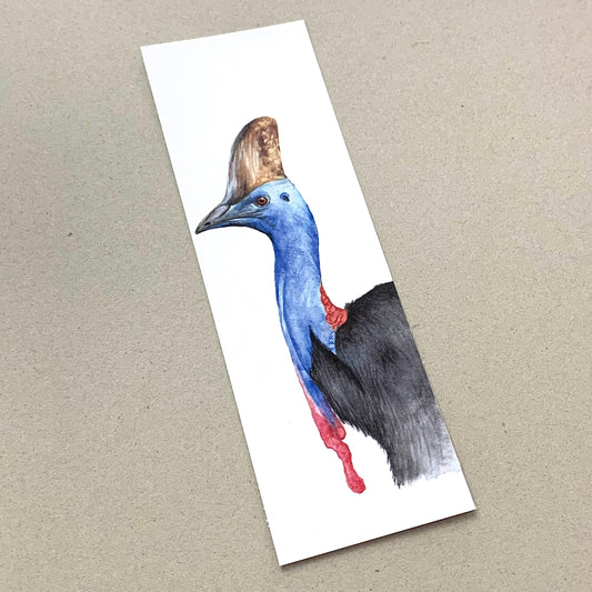 Shanna Trees Creations- "Cassowary" Bookmark- White Paper