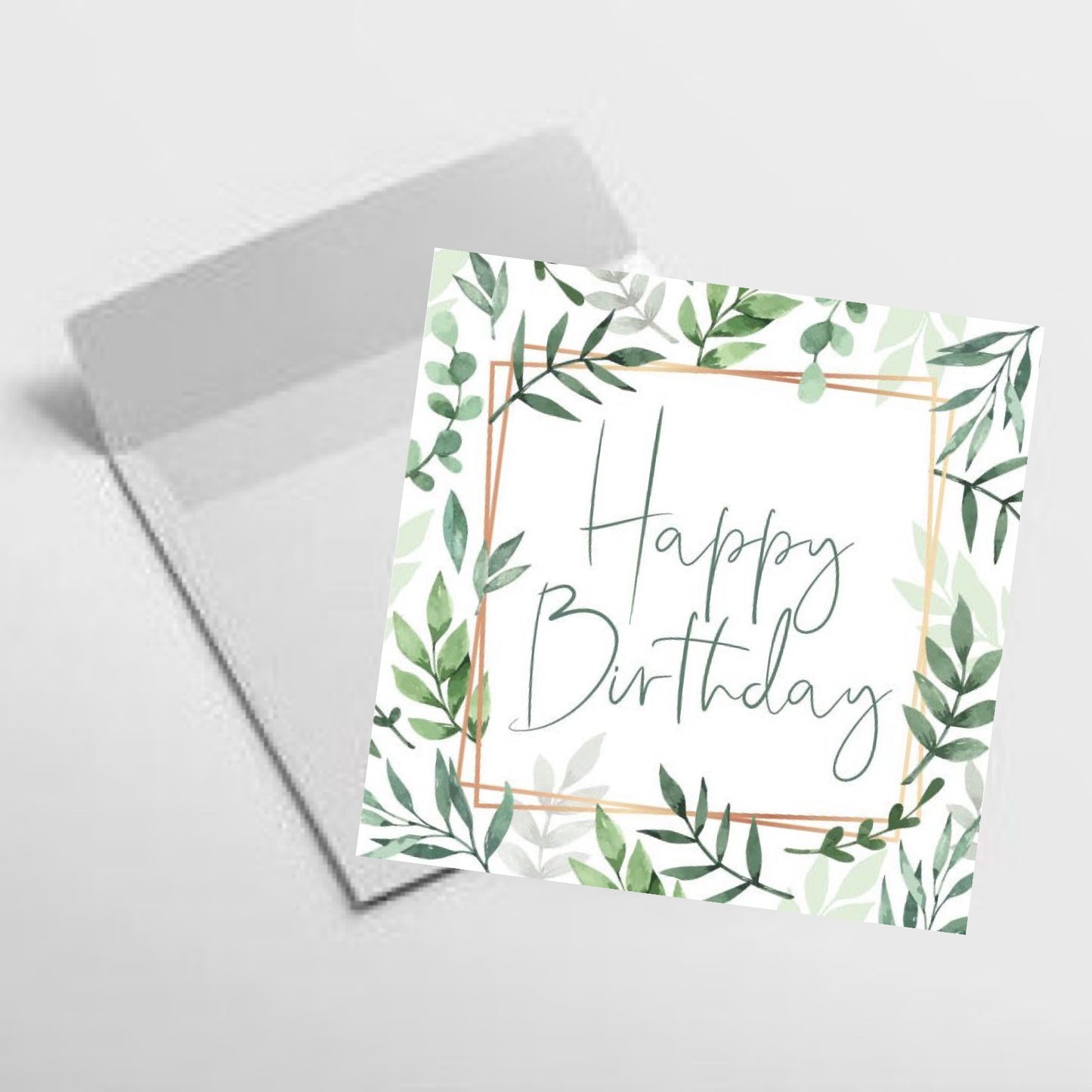 NUOVO - HAPPY BIRTHDAY FOLIAGE MINI GREETING CARD