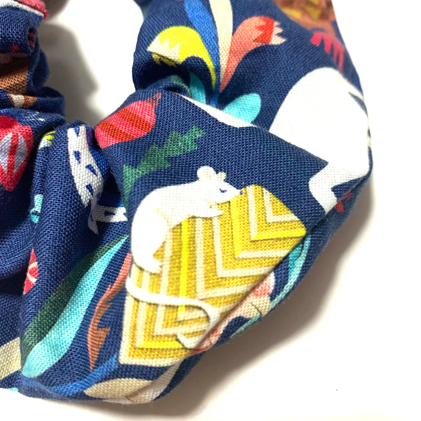 MUMMA WHOOPEE - Jumbo "Blue Australiana" Christmas Scrunchies