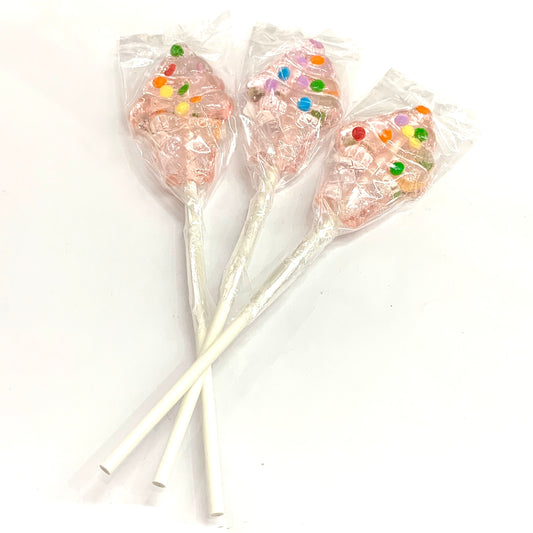 SWEETIE DARLING CANDY- ICE CREAM & SPRINKLES COTTON CANDY LOLLIPOP